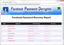 Facebook Password Decryptor