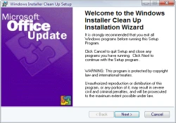 Windows Installer CleanUp Utility
