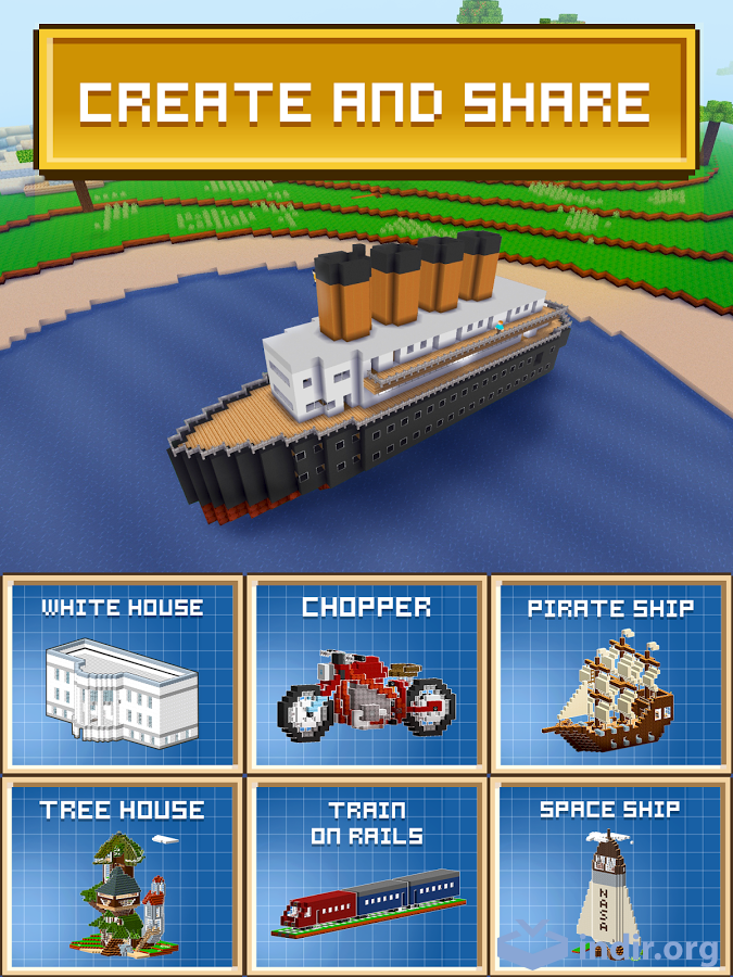 Block Craft indir (Android) Android için Şehir Kurma Oyunu