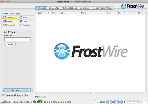 Frostwire ücretsiz indir