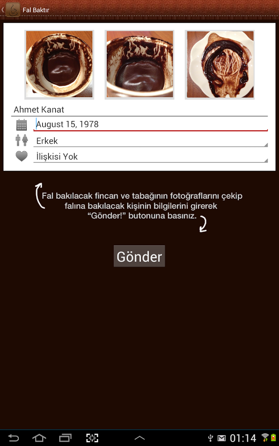Kaave Falı indir (Android) Android Için Kahve Falı Bakma Uygulaması
