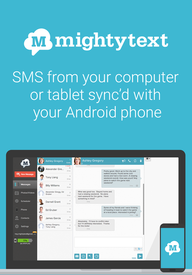 mightytext for windows 10