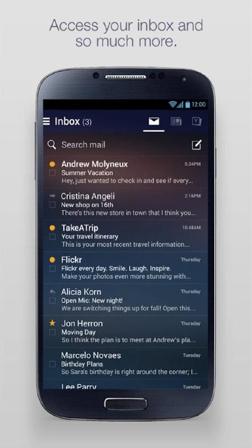 Android için yahoo postasını indir